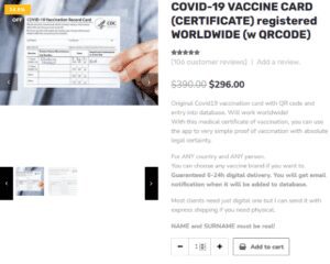 Alerta sobre certificados de vacunación falsos a la venta en la Dark Web 5