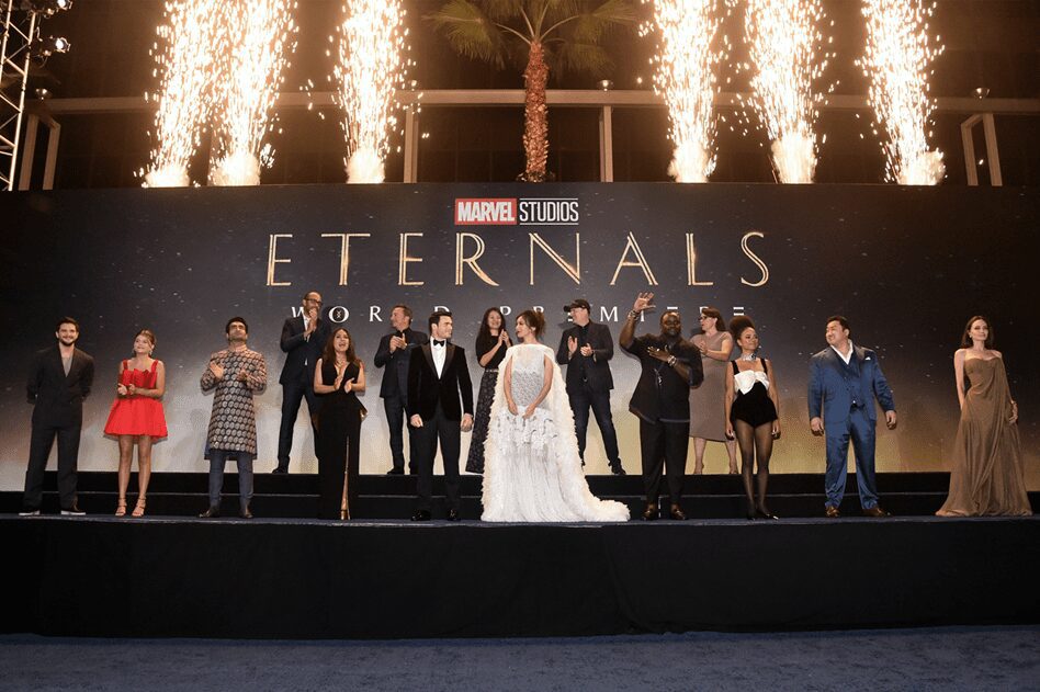 La alfombra roja en Hollywood recibió a los eternos para celebrar el estreno de Eternals, la nueva película de Marvel Studios