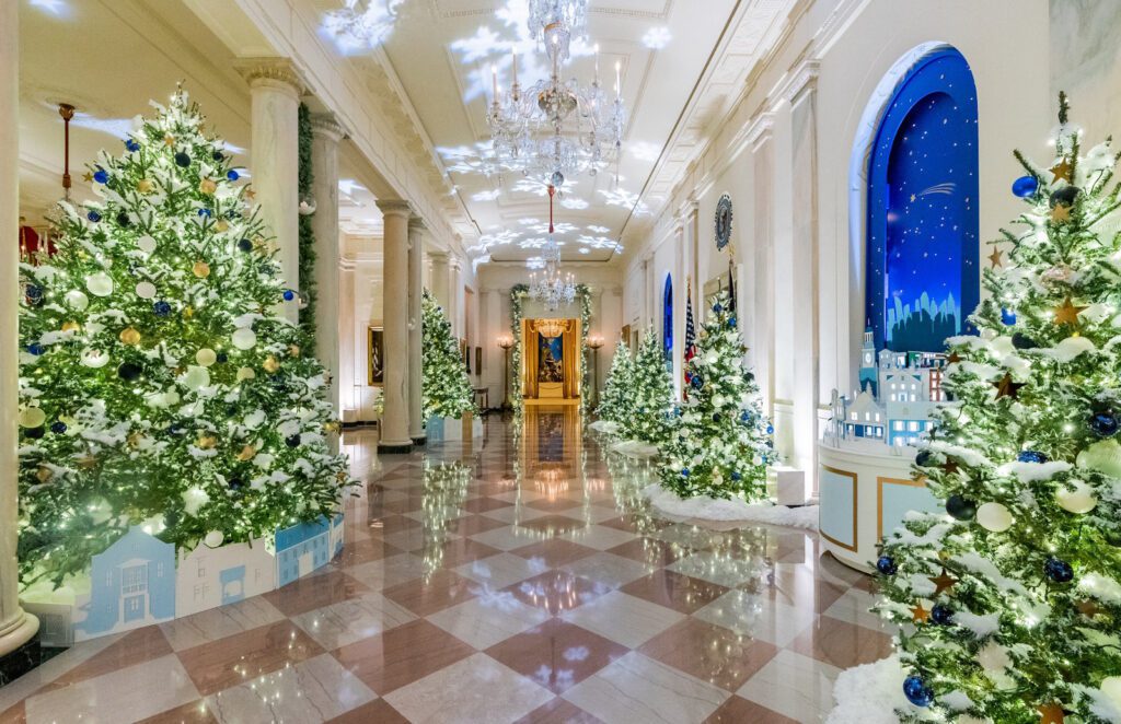 Decoraciones navideñas de la Casa Blanca disponibles para un recorrido 360 a través de Google Street View 1