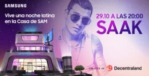 Samsung promueve shows en el metaverso: ex-Rebelde Saak dará inicio a la programación este sábado 29 de octubre - Vida Digital con Alex Neuman