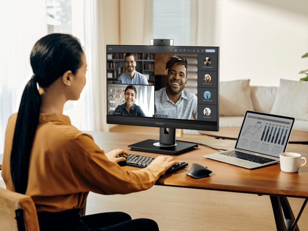 ViewSonic presenta monitores premium con cámara web emergente para videoconferencia - Vida Digital con Alex Neuman