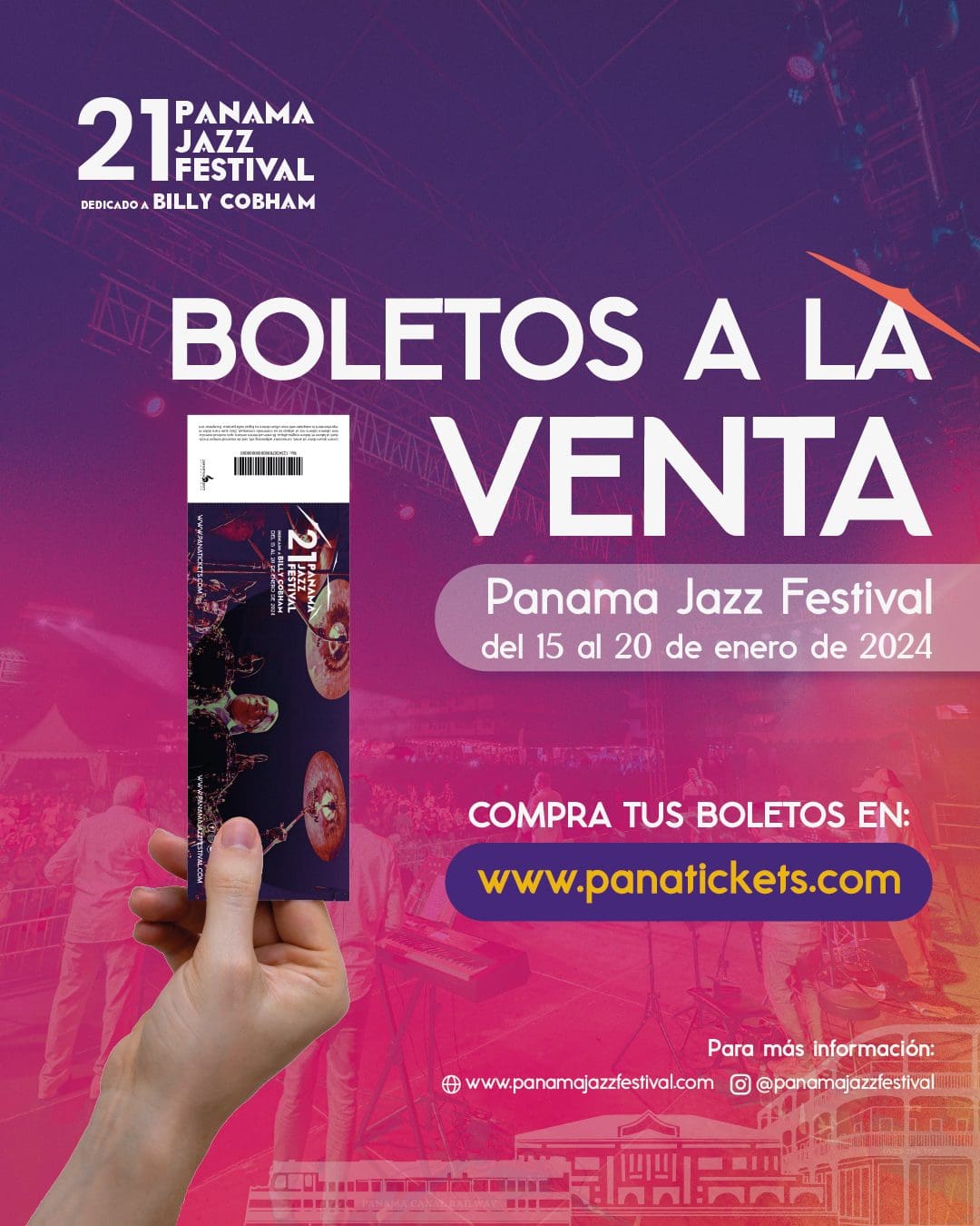 Arranca la preventa de los boletos del Panama Jazz Festival 2024 Vida